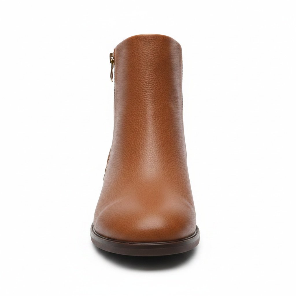 Bota Cano Curto Modare Caramelo Feminino Estilo Moderno Marrom 2