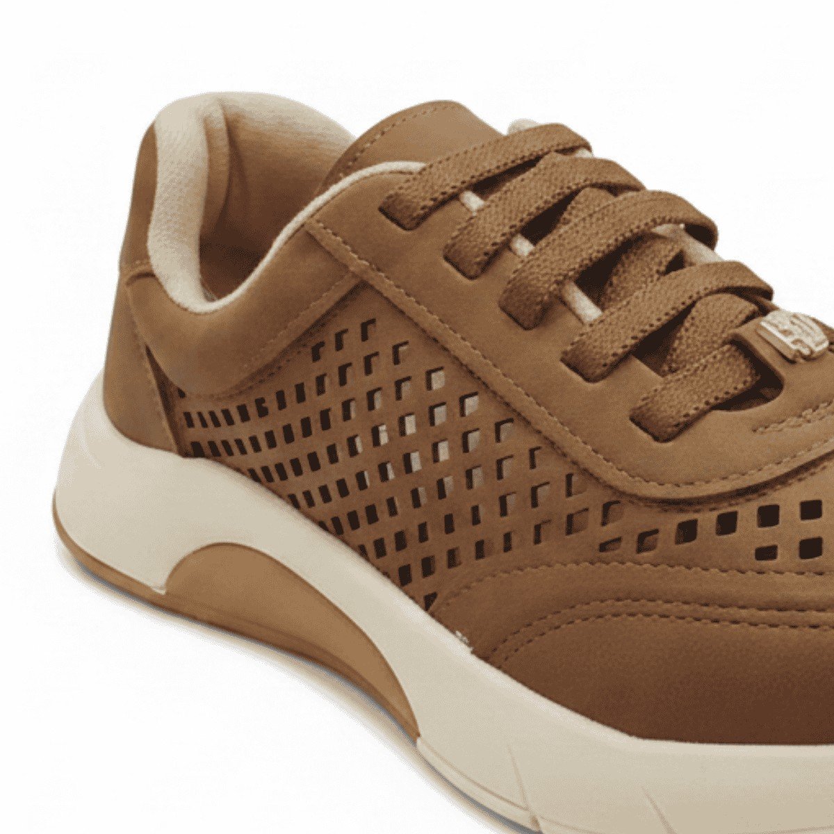 Tenis Modare Castanho Camurca Perfurada Conforto Urbano Marrom 4