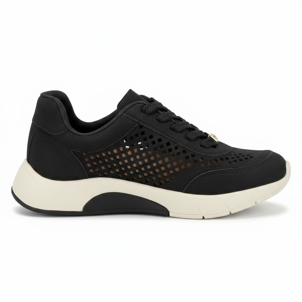 Tenis Modare Preto Ultraconforto Perfurado Feminino Casual Preto 4