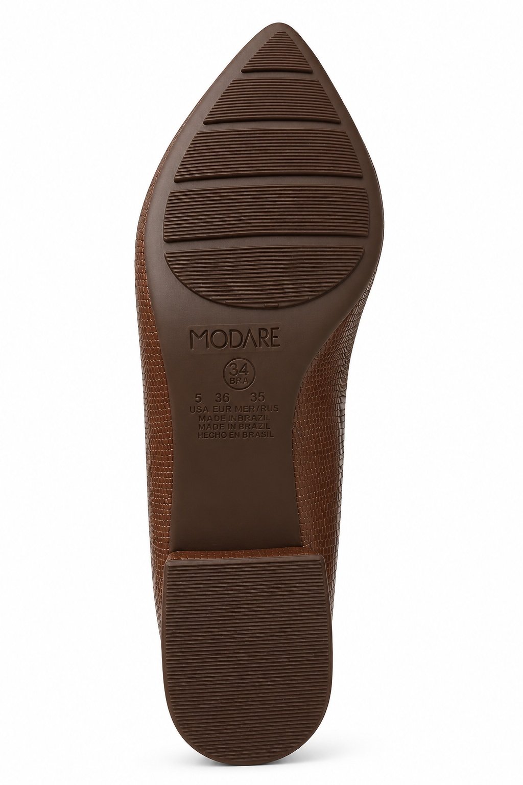 Modare Salto Bloco Cafe Conforto Ergonomico Diario Marrom 6