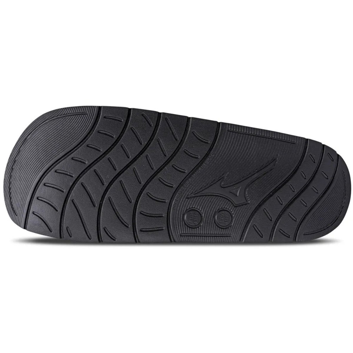 Chinelo Mizuno Slide Basic Masculino Preto Branco Uso Diario Preto 6