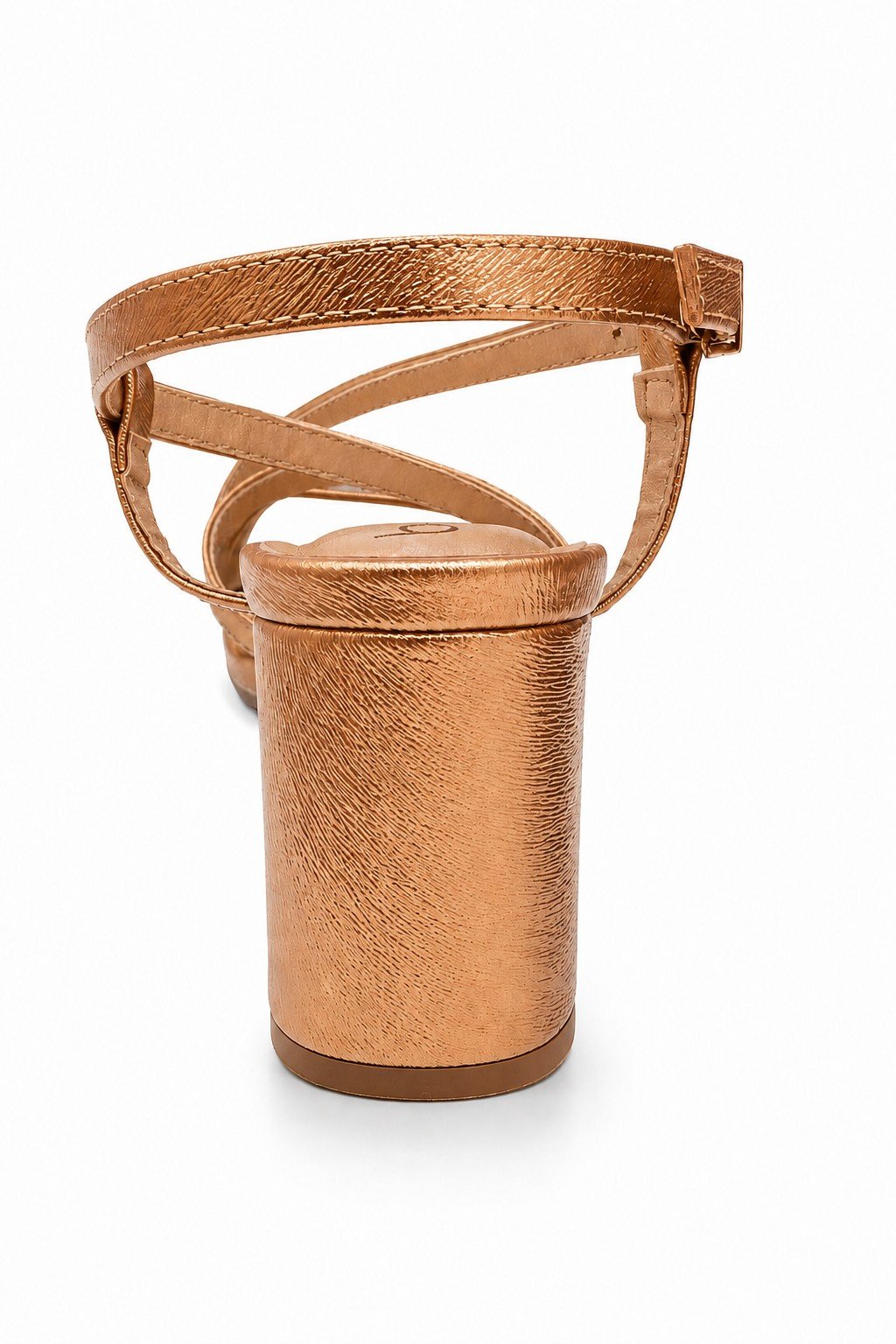 Beira Rio Sandalia Salto Bloco Bronze Elegancia Versatil Marrom 5