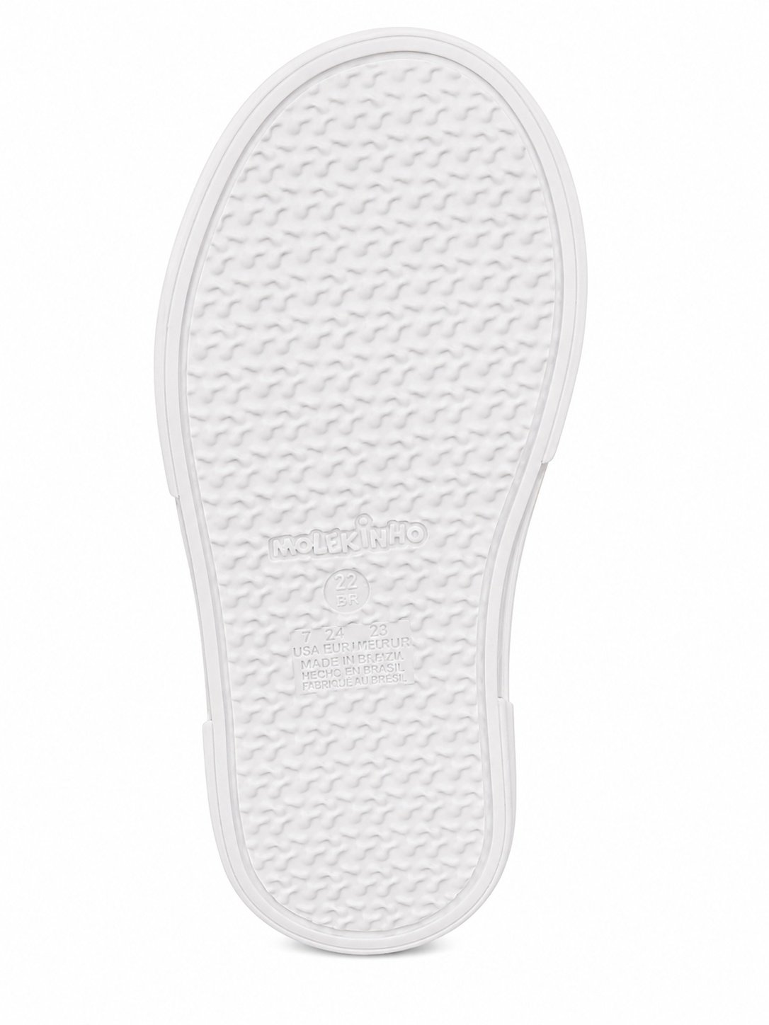 Molekinho Tenis Infantil Branco Cinza Ajuste Velcro  Branco/Cinza 6