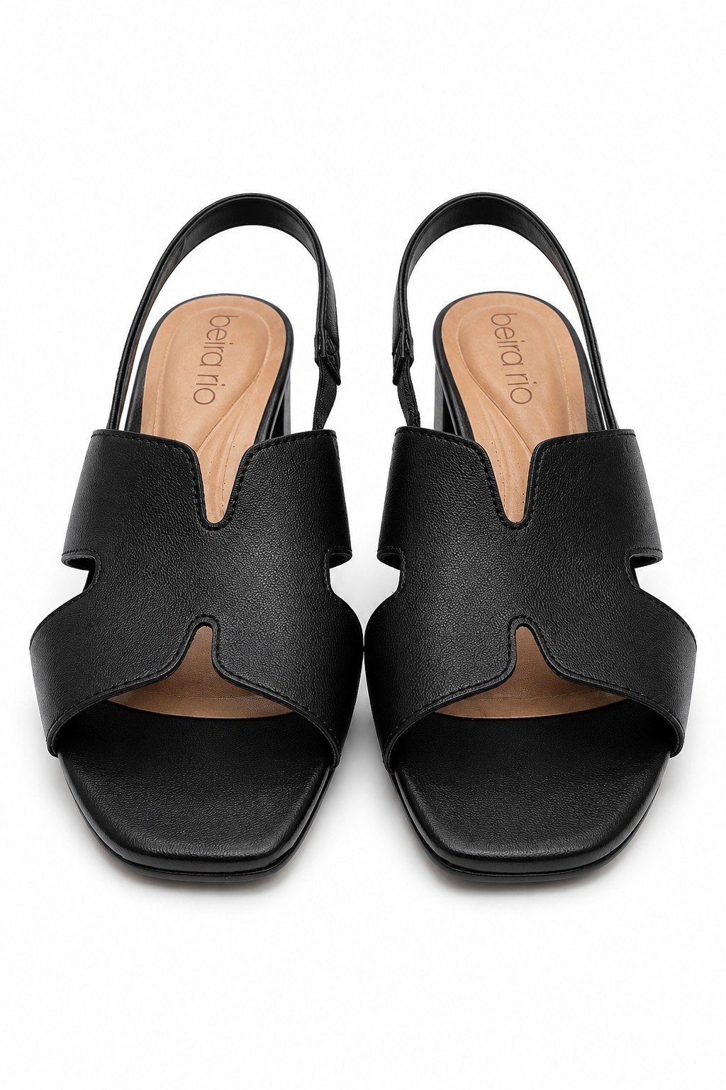Beira Rio Sandalia Napa Turim Preta Estilo Versatil Feminino Preto 6