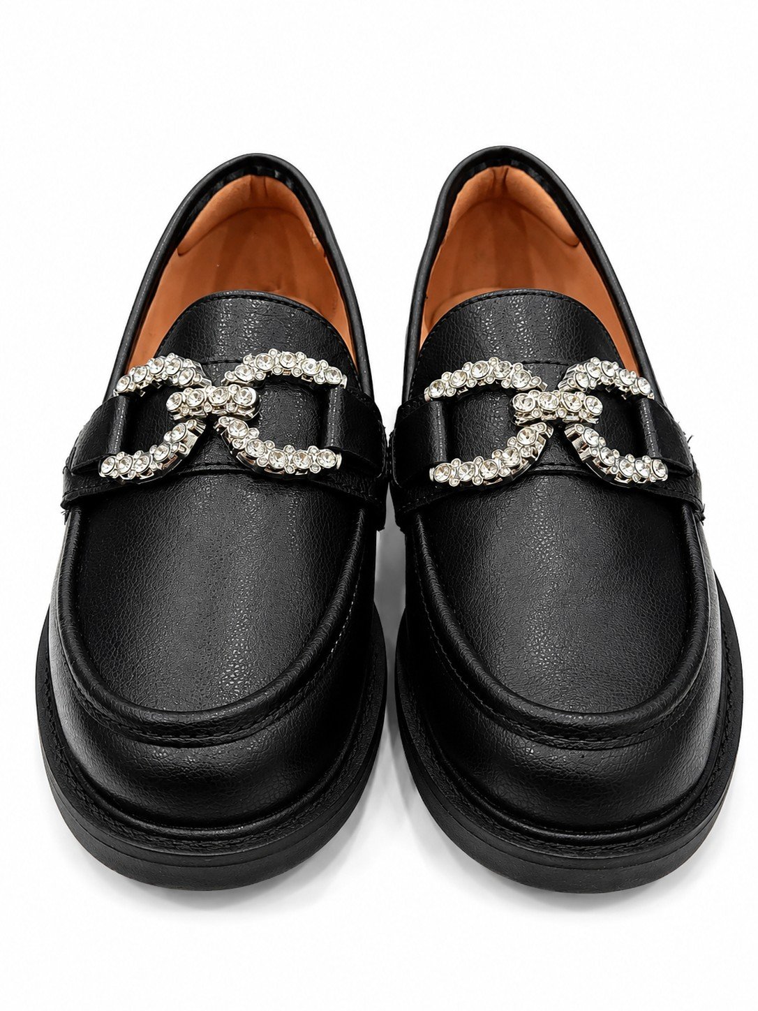 Mocassim Vizzano Preto Strass Charme Casual Refinado Preto 2