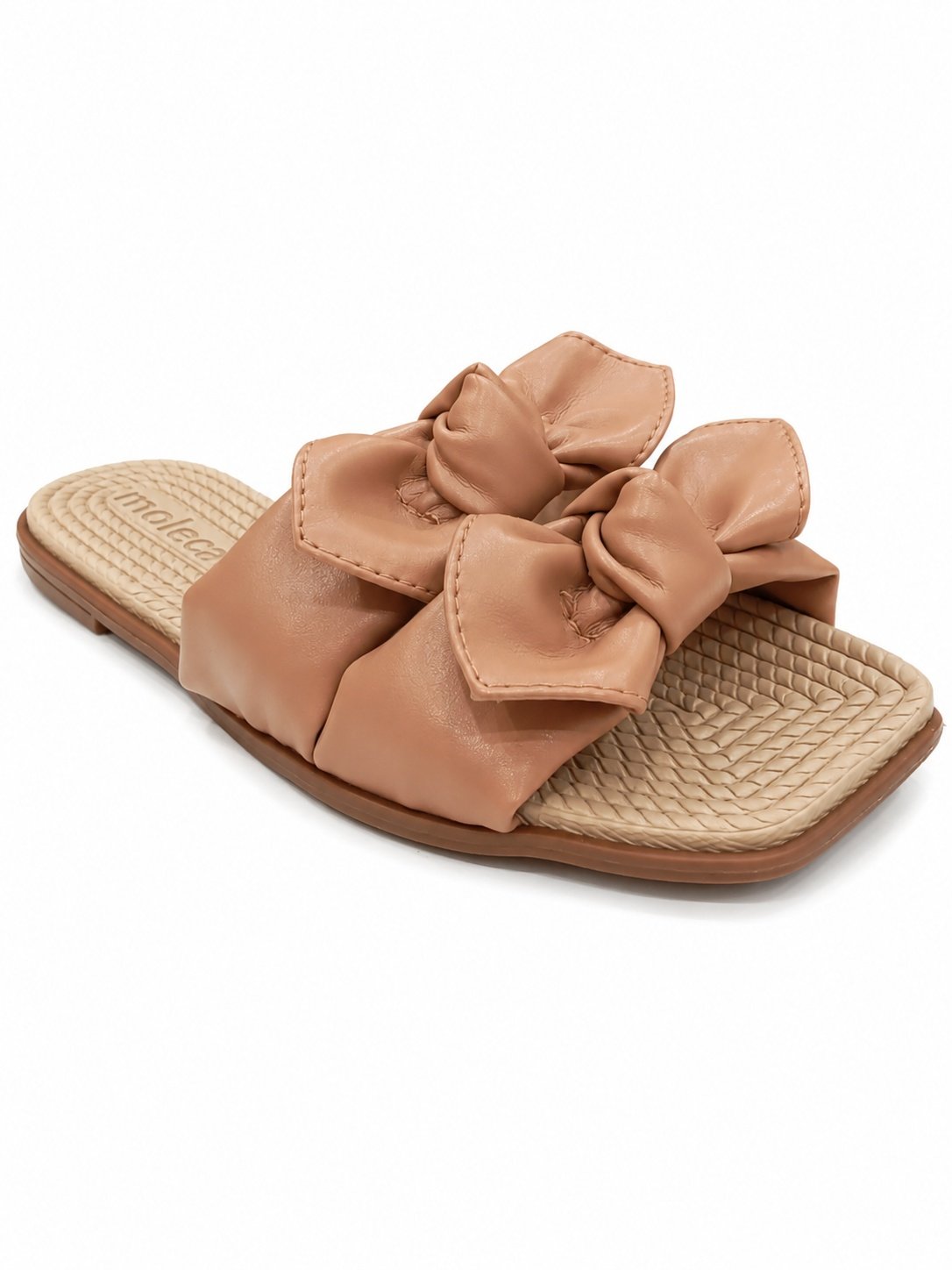 Moleca Rasteira Laco Nude Feminino Leveza Casual