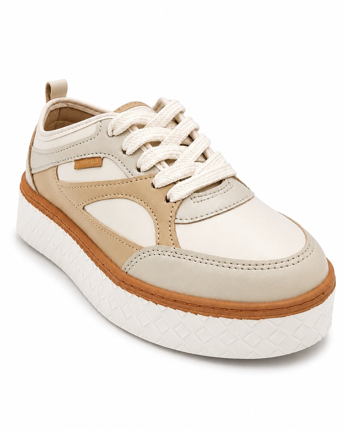 Tenis Moleca Urbano Branco Off Versatilidade Essencial