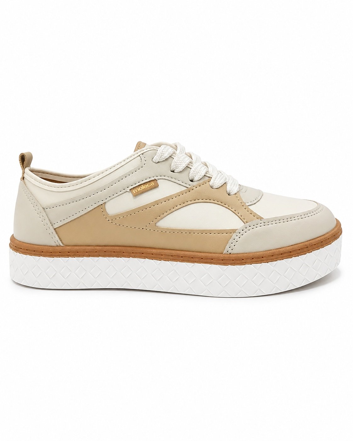 Tenis Moleca Urbano Branco Off Versatilidade Essencial Branco 4