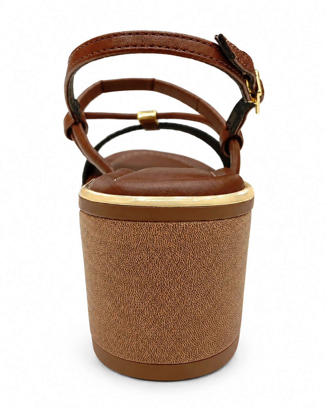 Sandalia Beira Rio Conhaque Napa Toque Macio Casual Marrom 5