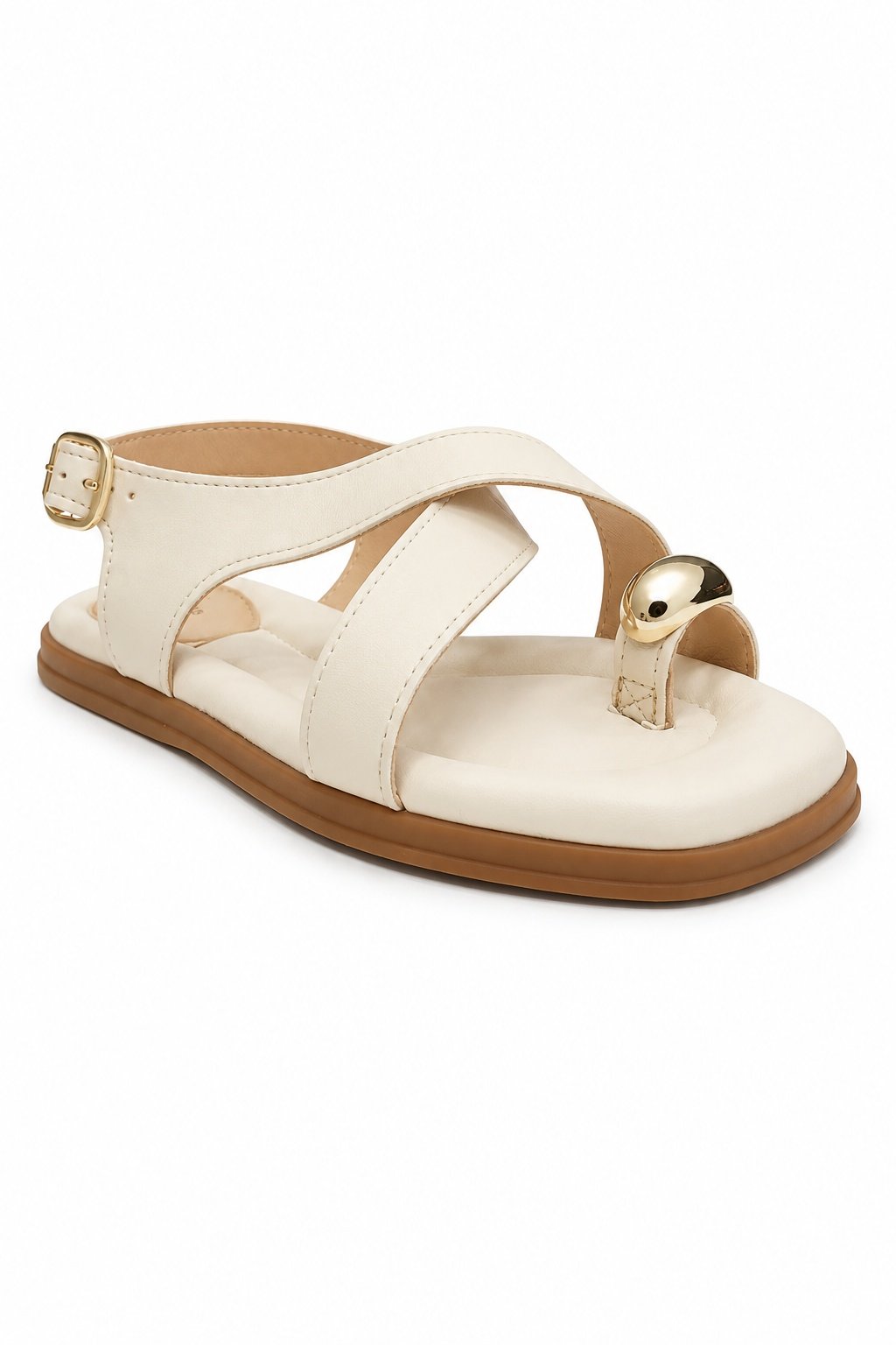 Modare Sandalia Branco Off Design Sofisticado Estilo Moderno