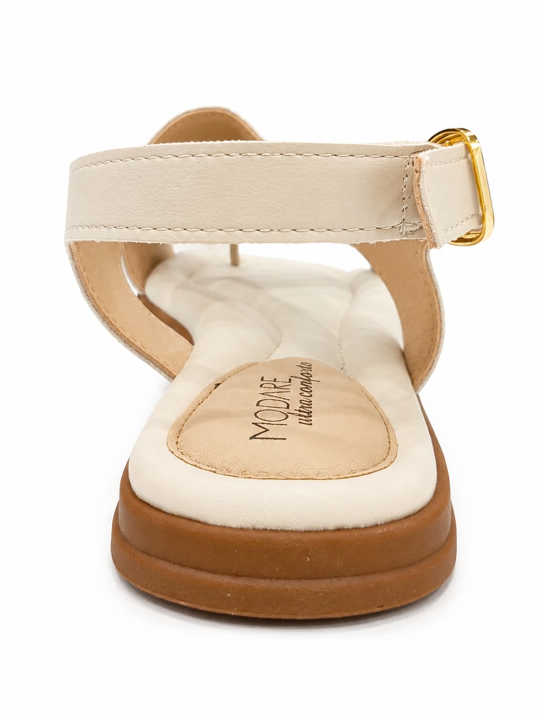 Modare Sandalia Branco Off Design Sofisticado Estilo Moderno Branco 5