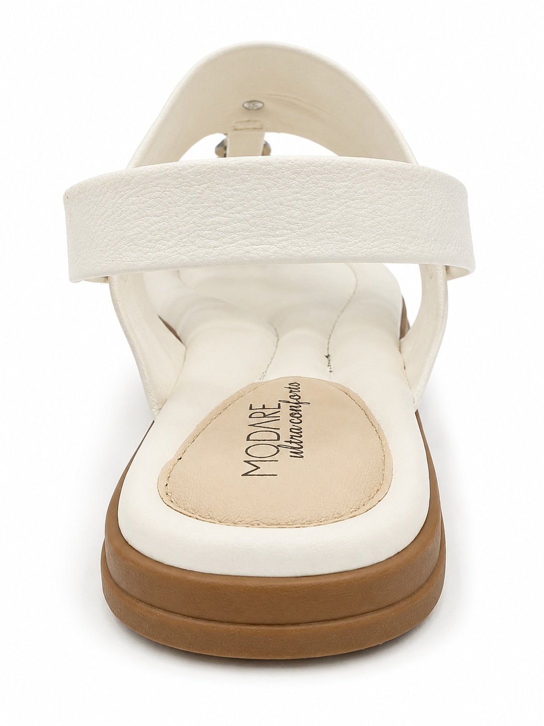 Sandalia Modare Anatomica Casual Branco Off Pedraria Branco 5