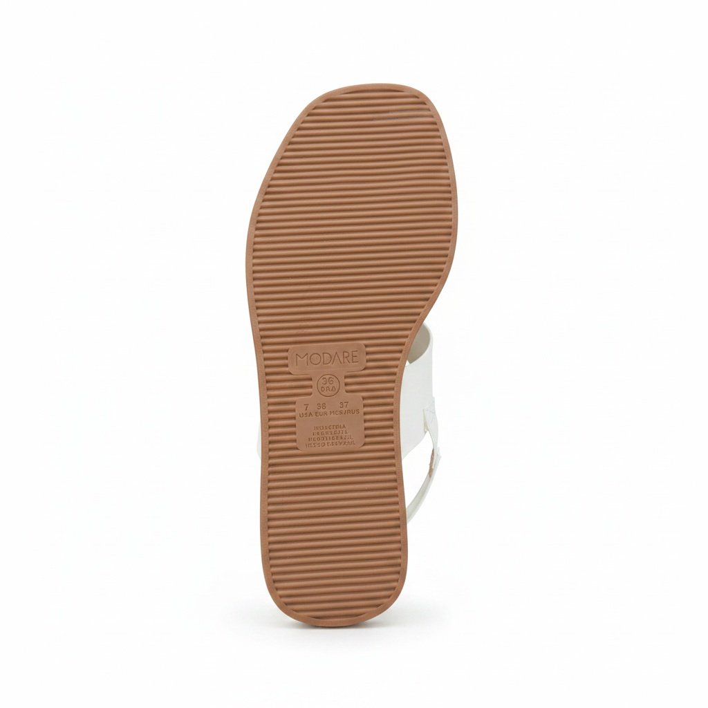 Sandalia Modare Anatomica Casual Branco Off Pedraria Branco 6