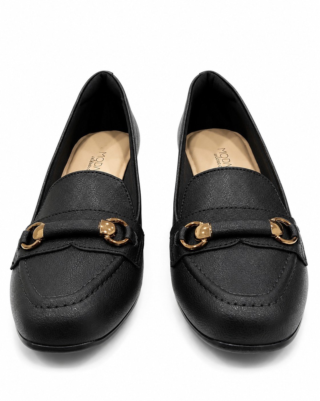 Sapato Modare Salto Bloco Preto Feminino Basico Casual Preto 3