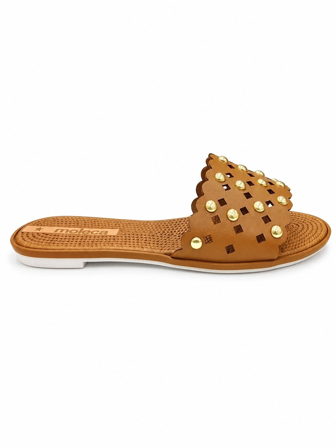 Rasteira Feminino Beira Rio Caramelo Versatil Casual Marrom 4