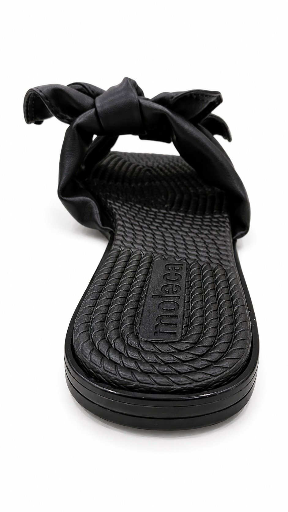 Rasteira Moleca No Bico Quadrado Preto Elegante Preto 5