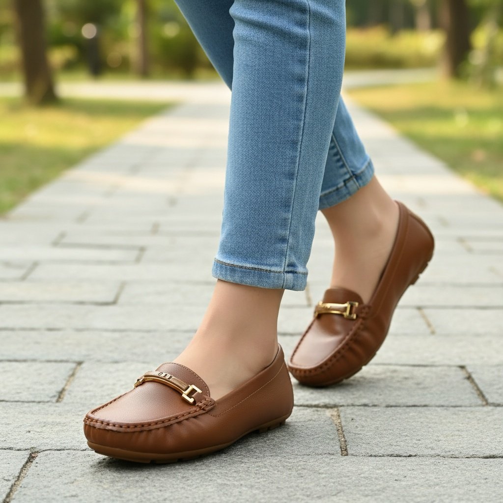 Mocassim Modare Avela Bico Quadrado Conforto Casual Marrom 2
