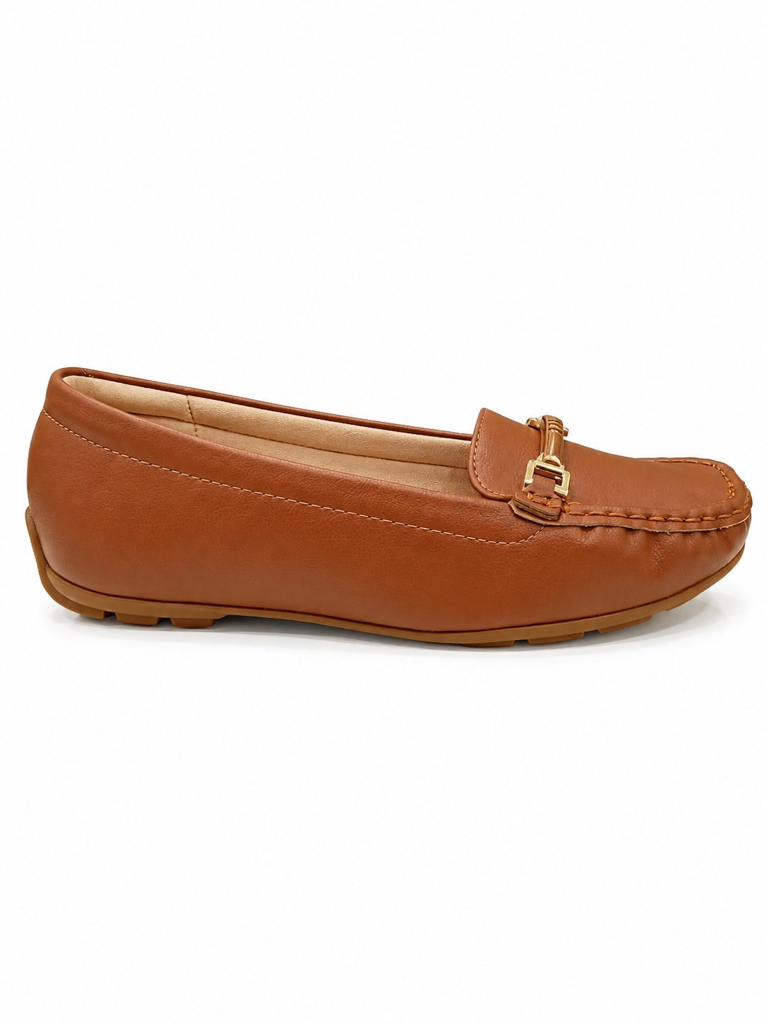 Mocassim Modare Avela Bico Quadrado Conforto Casual Marrom 3