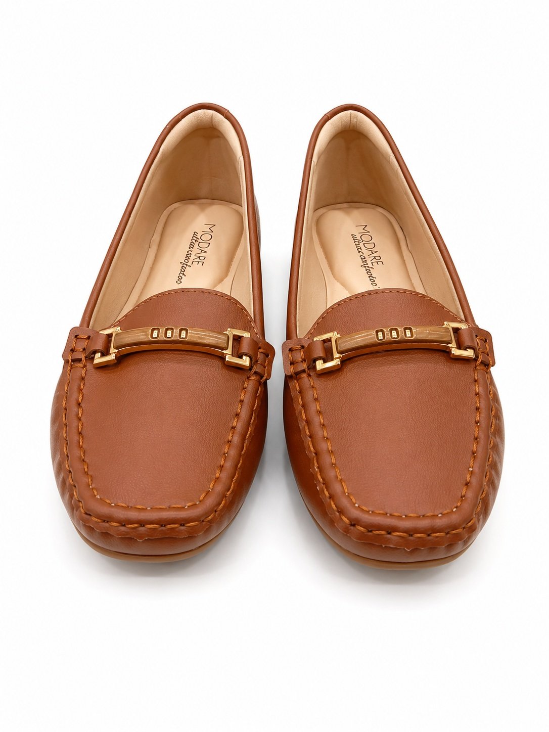 Mocassim Modare Avela Bico Quadrado Conforto Casual Marrom 4