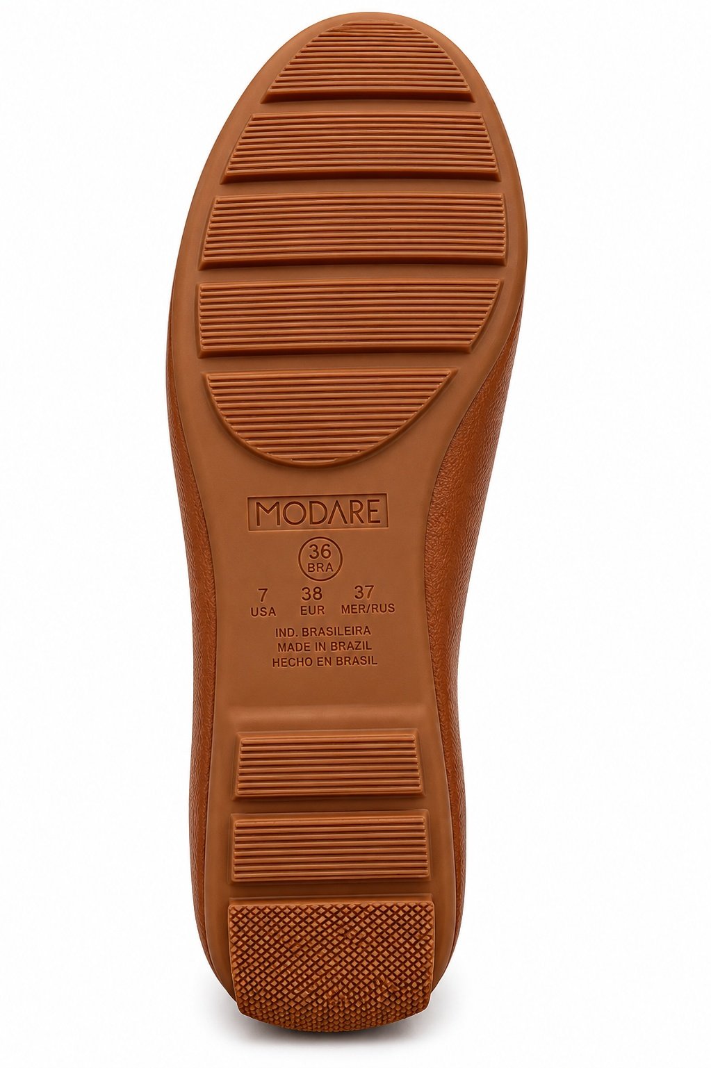 Mocassim Modare Avela Bico Quadrado Conforto Casual Marrom 5