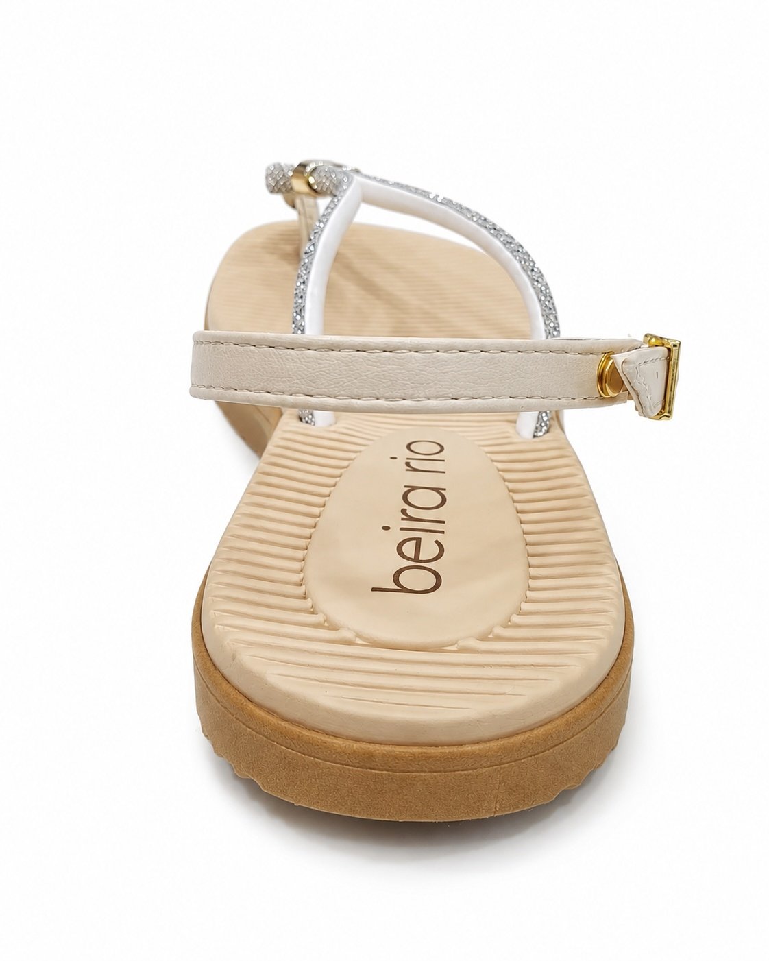 Beira Rio Feminino Cristal Branco Off Sandalia Versatil Branco 5