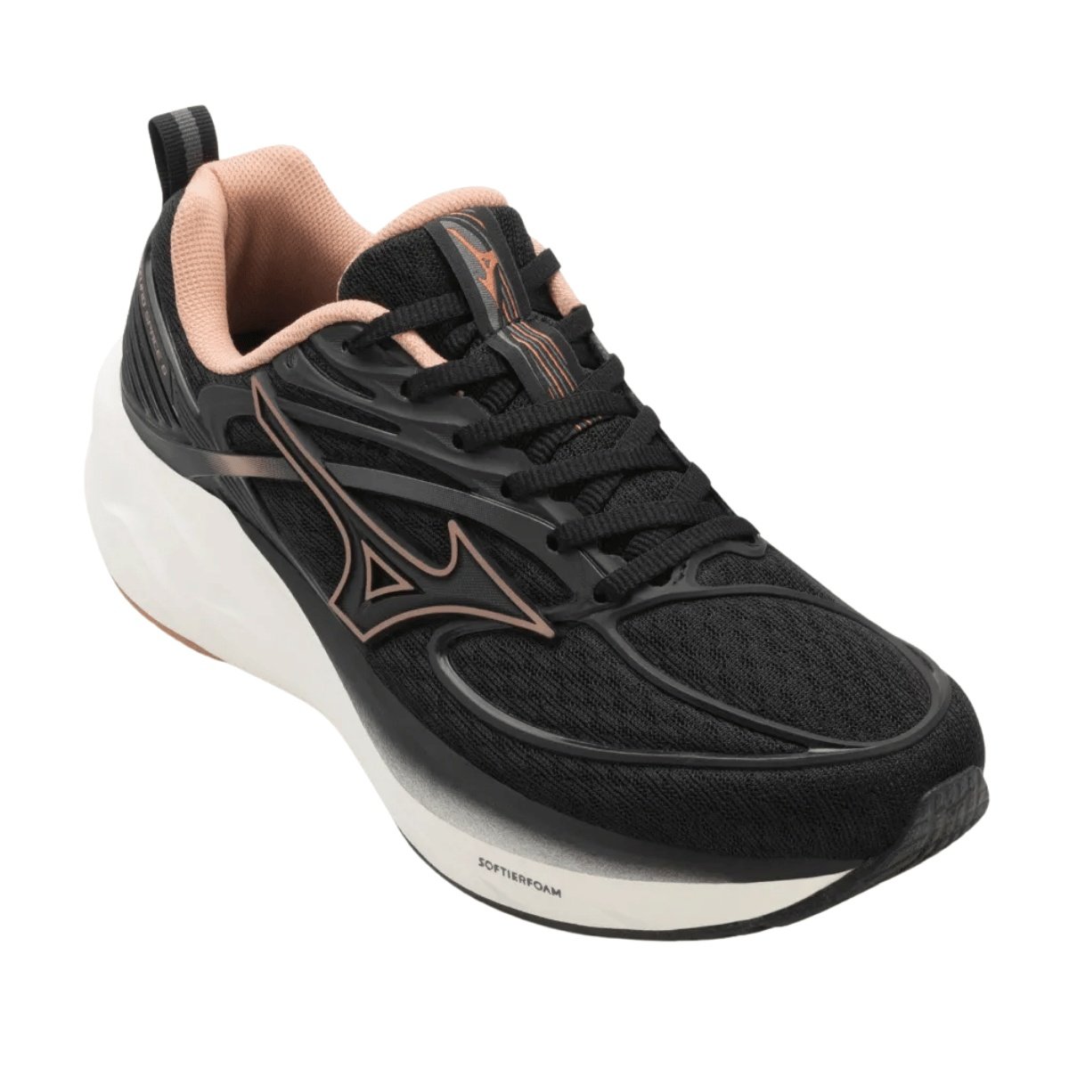 Mizuno Space 6 Preto Dusty Feminino Amortecimento Superior