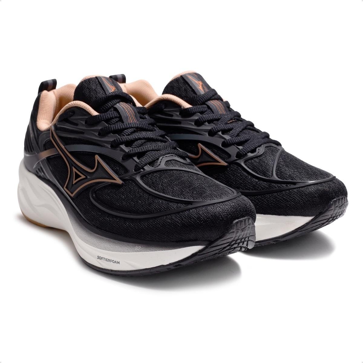 Mizuno Space 6 Preto Dusty Feminino Amortecimento Superior Preto 3