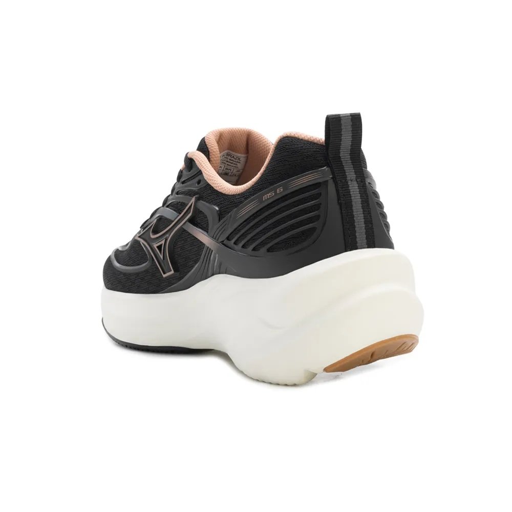 Mizuno Space 6 Preto Dusty Feminino Amortecimento Superior Preto 5