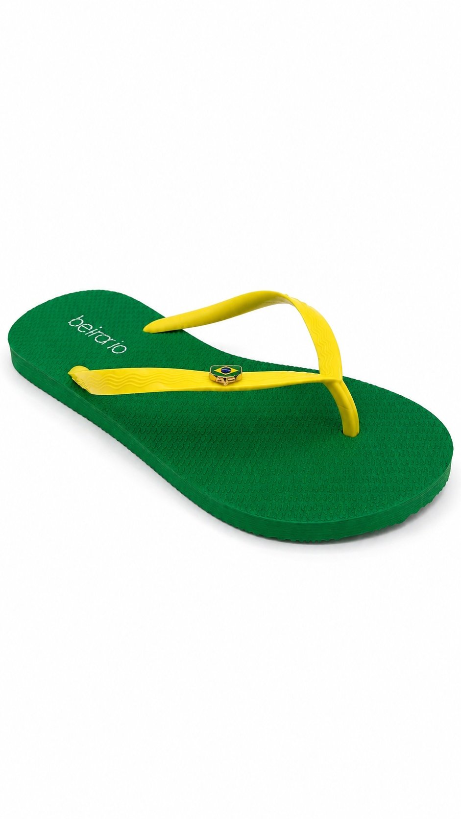 Chinelo Beira Rio Amarelo Verde Design Exclusivo Feminino