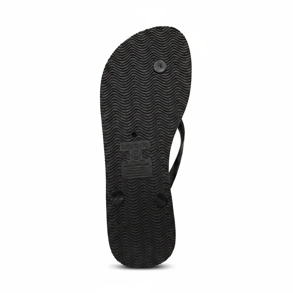 Chinelo Beira Rio Preto Strass Toque de Brilho Feminino Preto 7