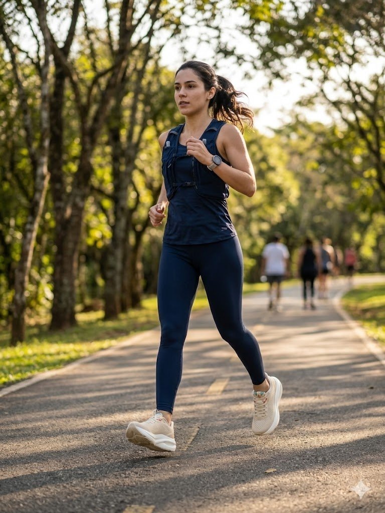 Olympikus Tenis Feminino Nuvem Alta Performance Academia Bege/Vermelho 2