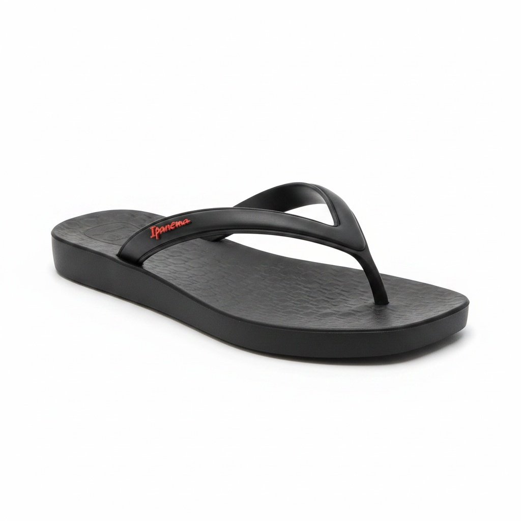 Ipanema Chinelo Feminino Preto Feminino Alta Durabilidade