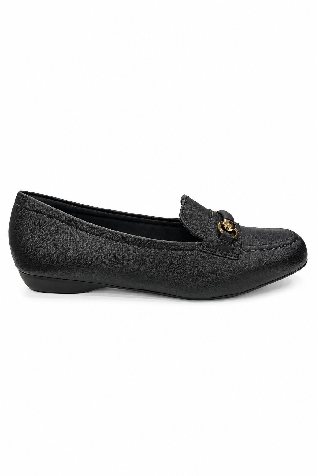 Sapatilha Modare Preto Detalhe Dourado Elegante Feminino Preto 4