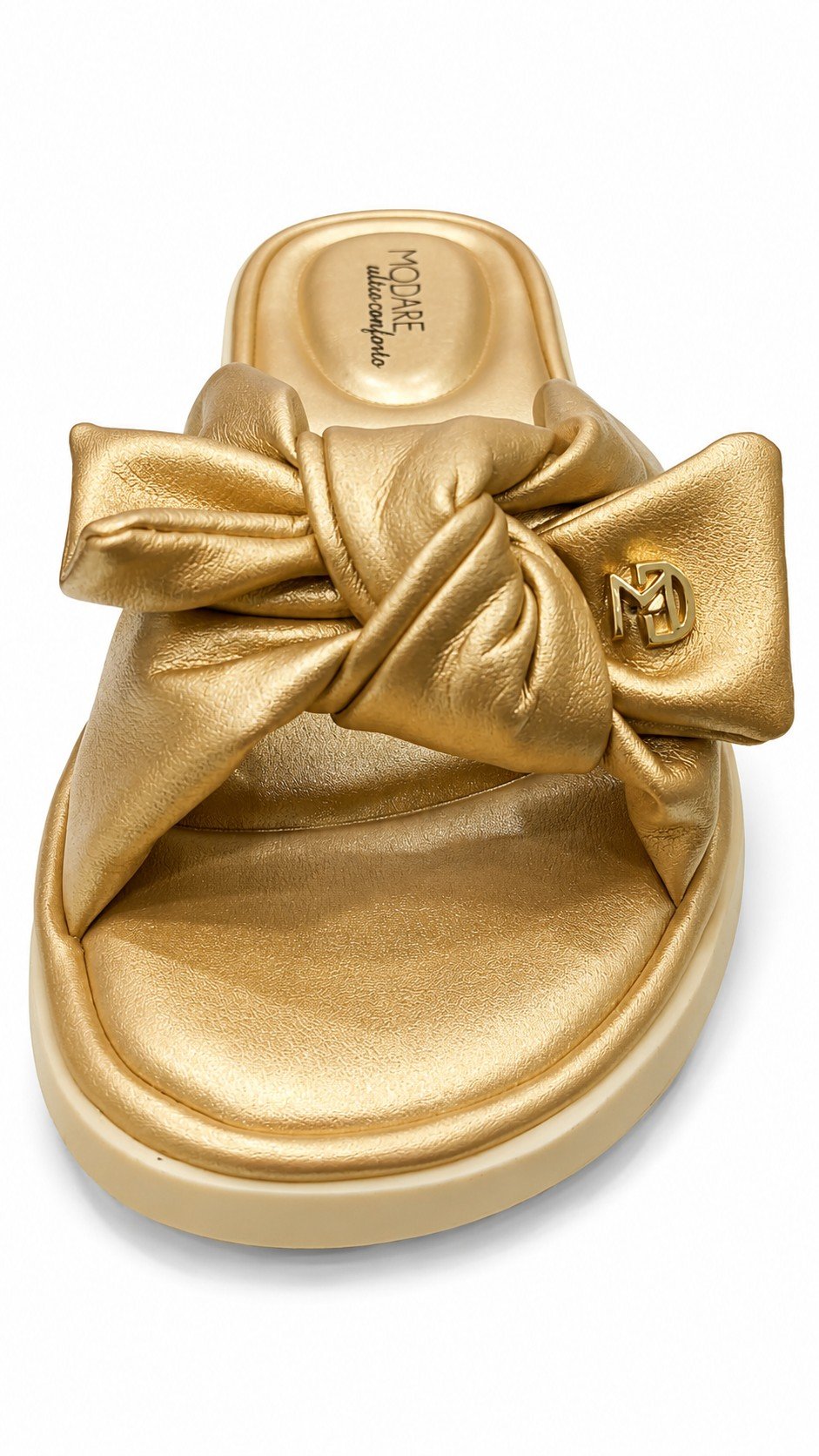 Tamanco Modare Dourada No Feminino Toque Glamour Dourado 3