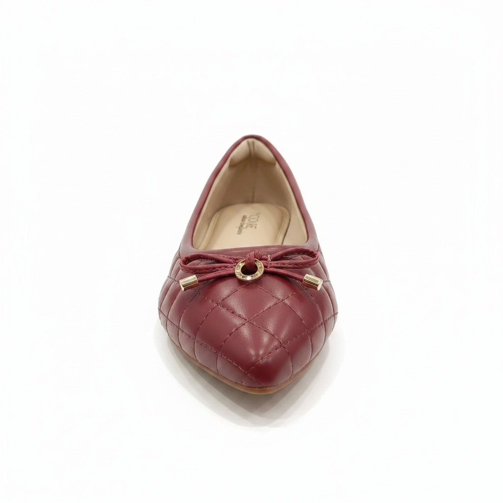 Sapatilha Modare Bico Fino Cherry Laco Matelasse Feminino Vermelho 3