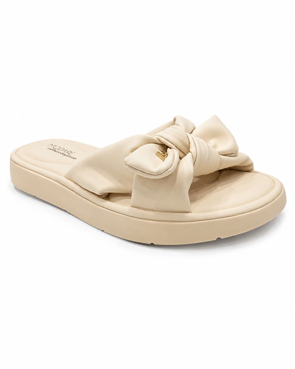 Tamanco Modare Creme Laco Feminino Anatomico Casual