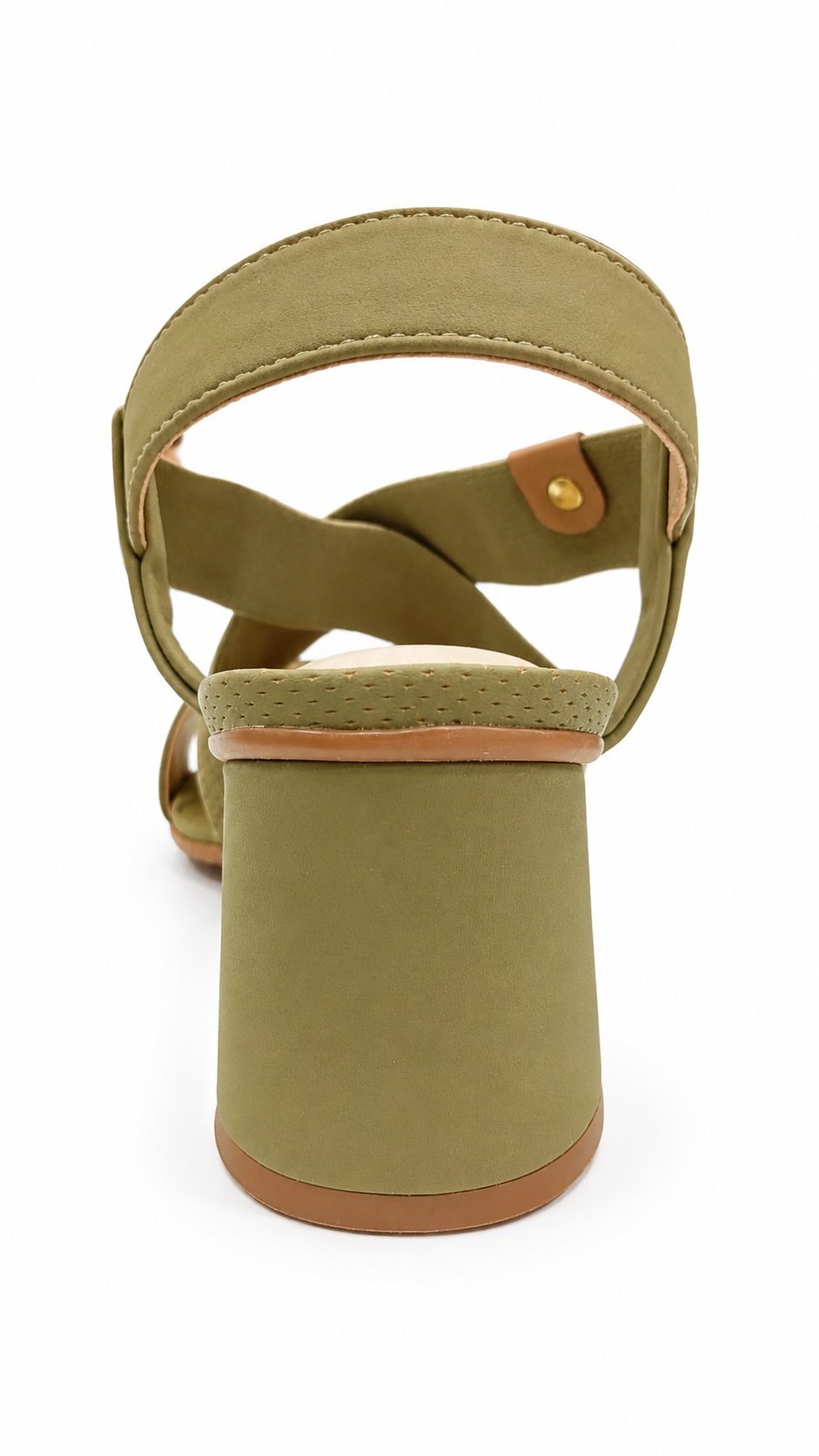Sandalia Modare Salto Bloco Alecrim Conforto Atemporal Verde 5
