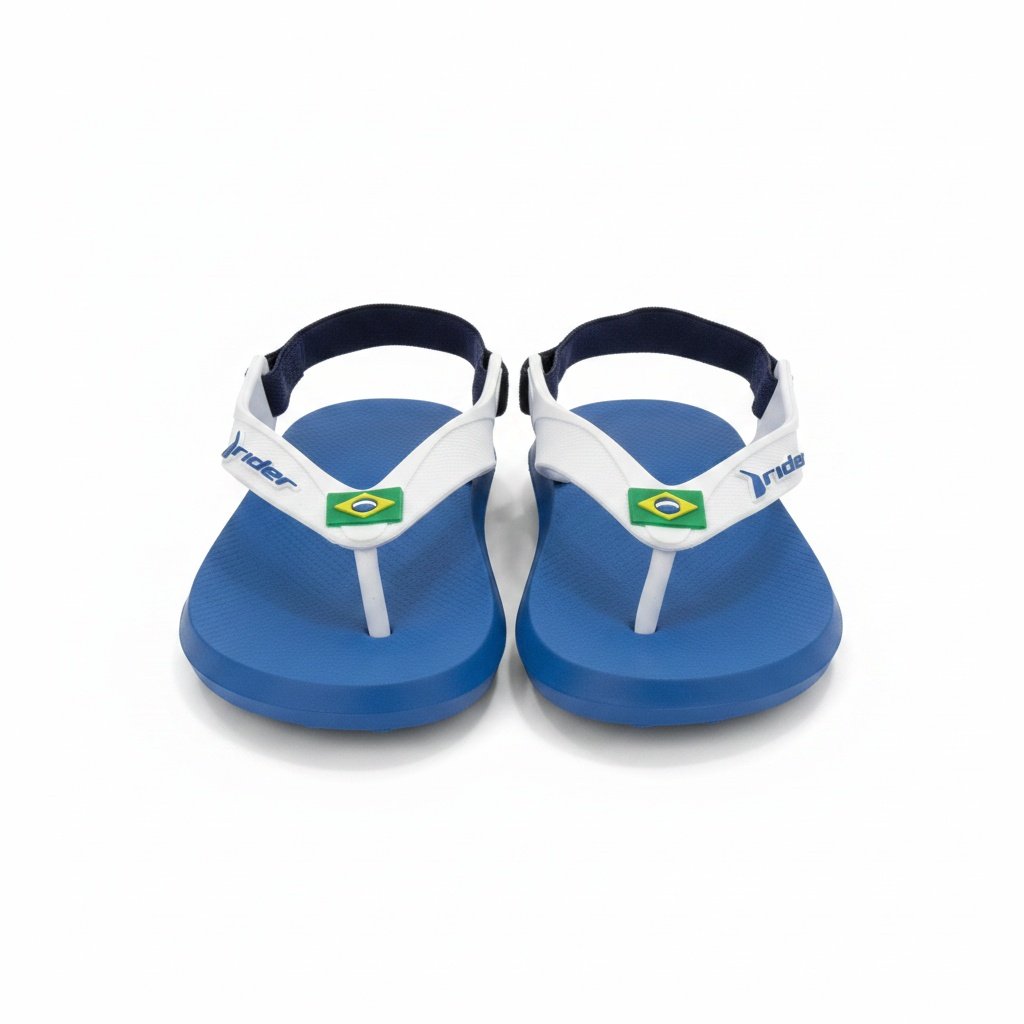 Chinelo Rider Infantil Azul Branco Meninos Alta Qualidade Azul 2