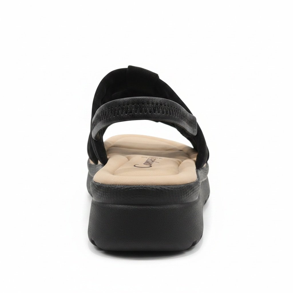 Campesi Sandalia Preta Anatomico Flexivel Feminina  Preto 5