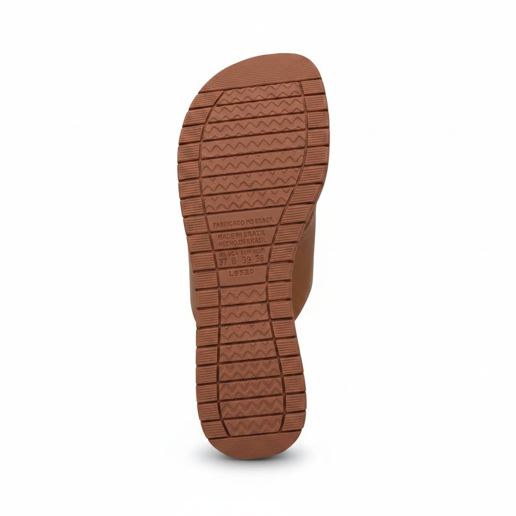 Chinelo Campesi Mascavo Feminino Anatomico Flexivel Marrom 6