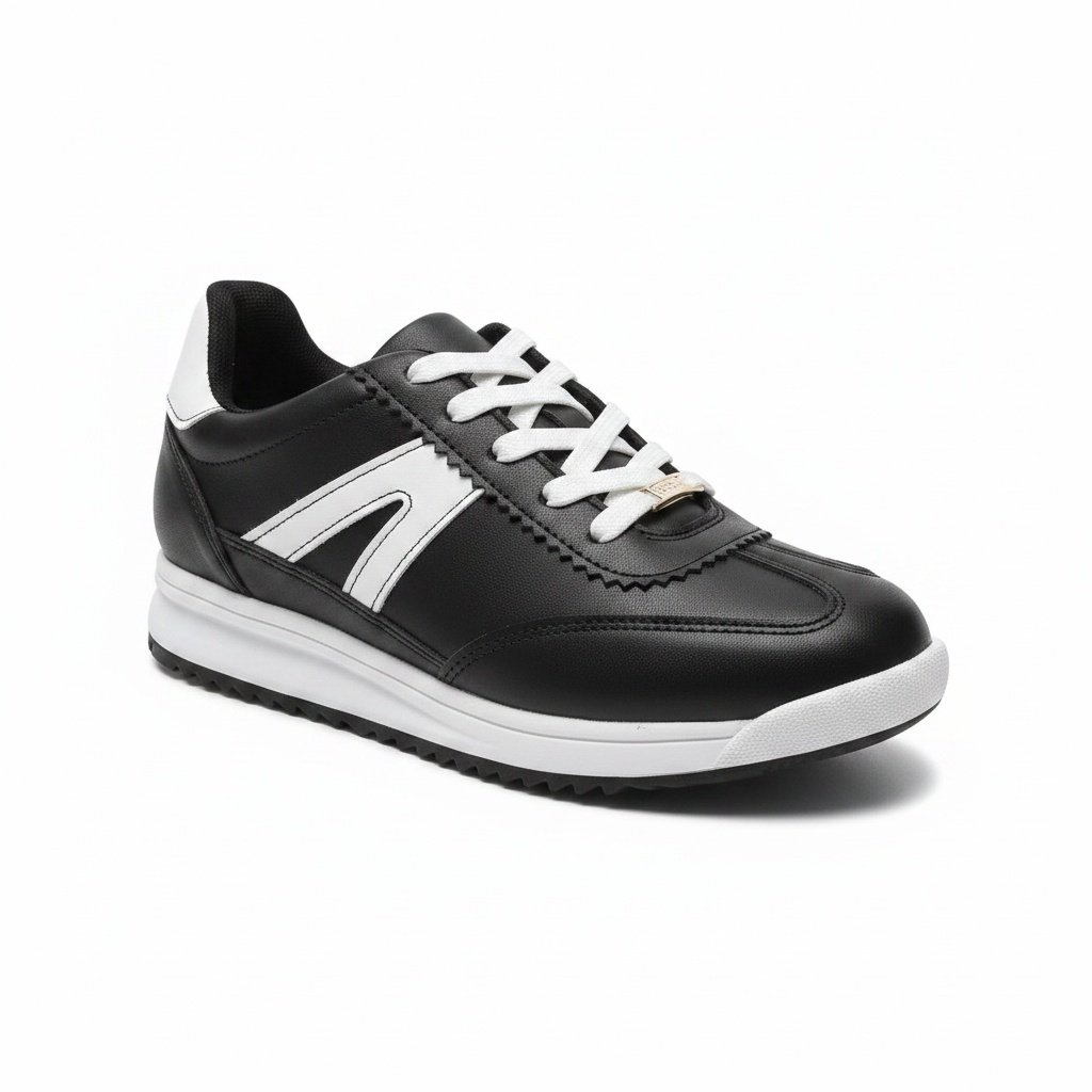 Tenis Vizzano Feminino Preto Branco Antiderrapante Casual