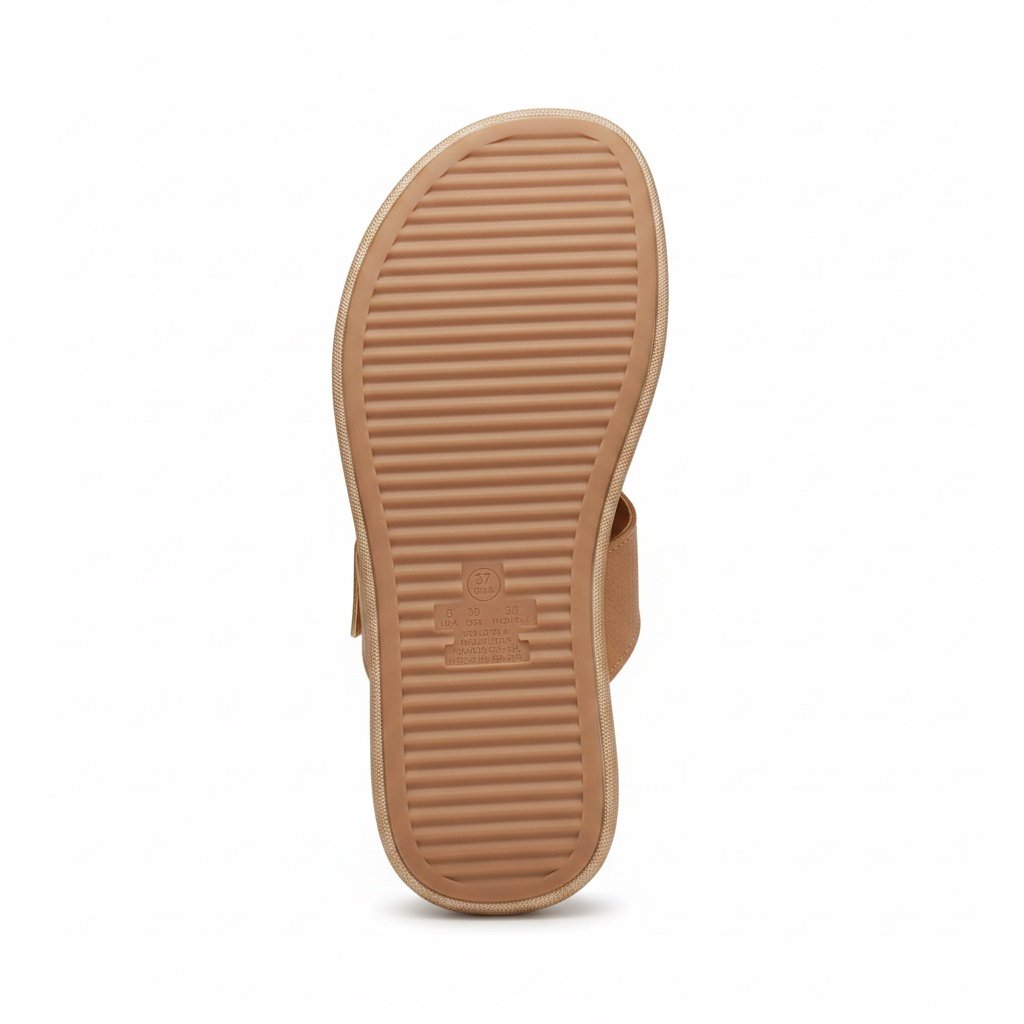 Tamanco Modare  Nude Fivela Dourada Conforto Otimizado Bege 6