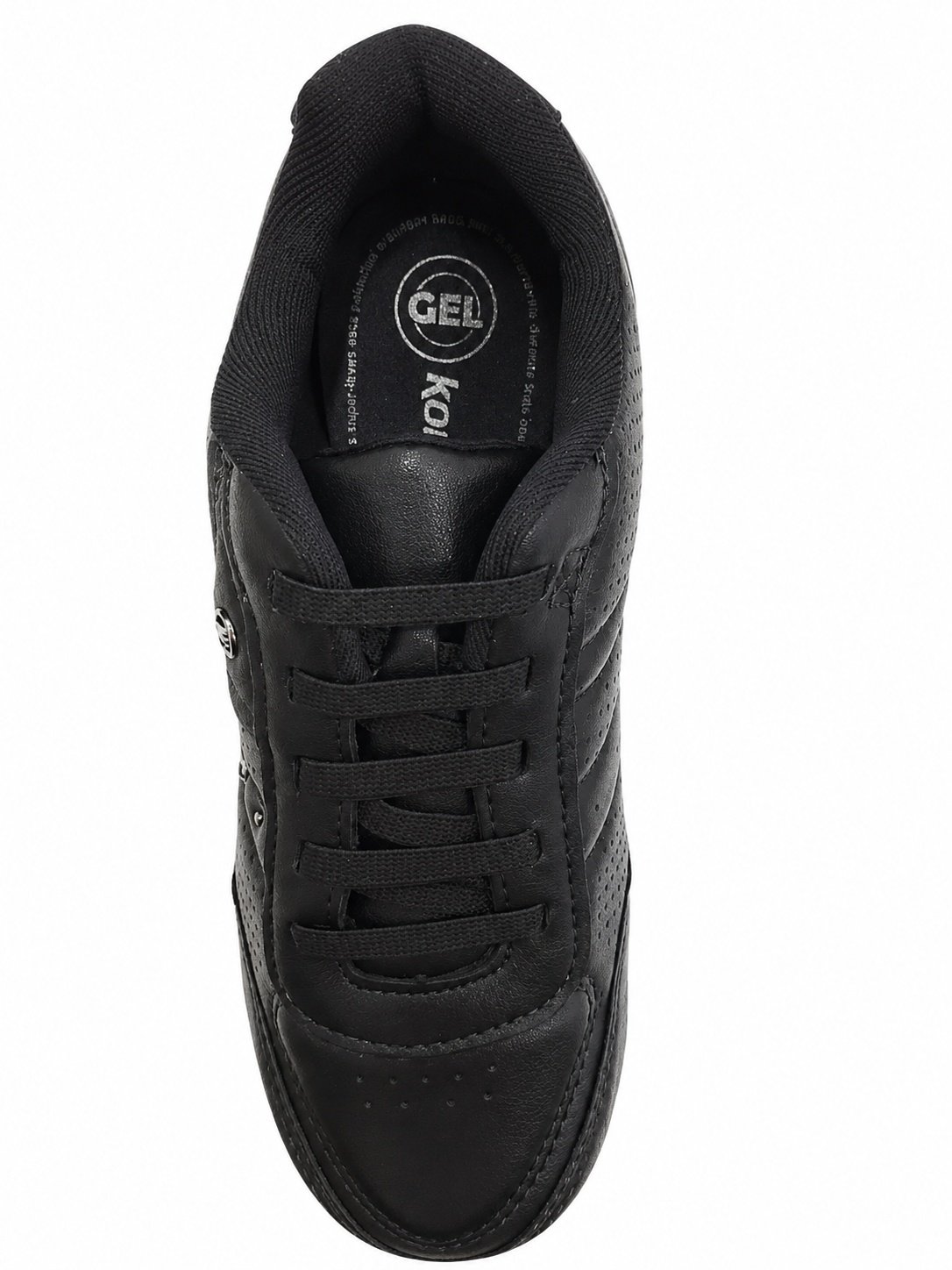 Tenis Kolosh Feminino Preto Cadarco Conforto Solado Branco Preto 4