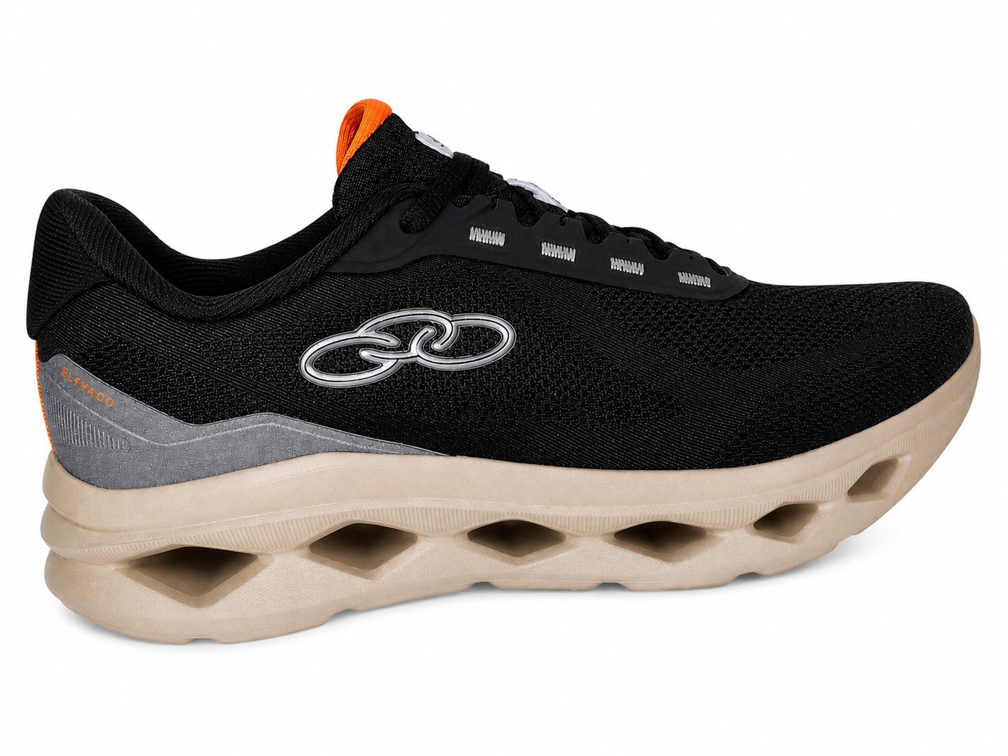Tenis Masculino Olympikus Elevado Preto Design Respiravel Preto 4