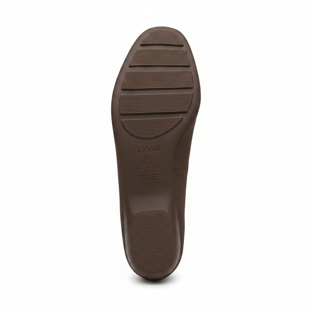Sapatilha Modare Feminino Chocolate Design Versatil Leveza Marrom 6