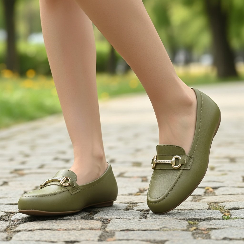 Sapatilha Modare Verde Dourado Alta Qualidade Estilo Moderno Verde 3