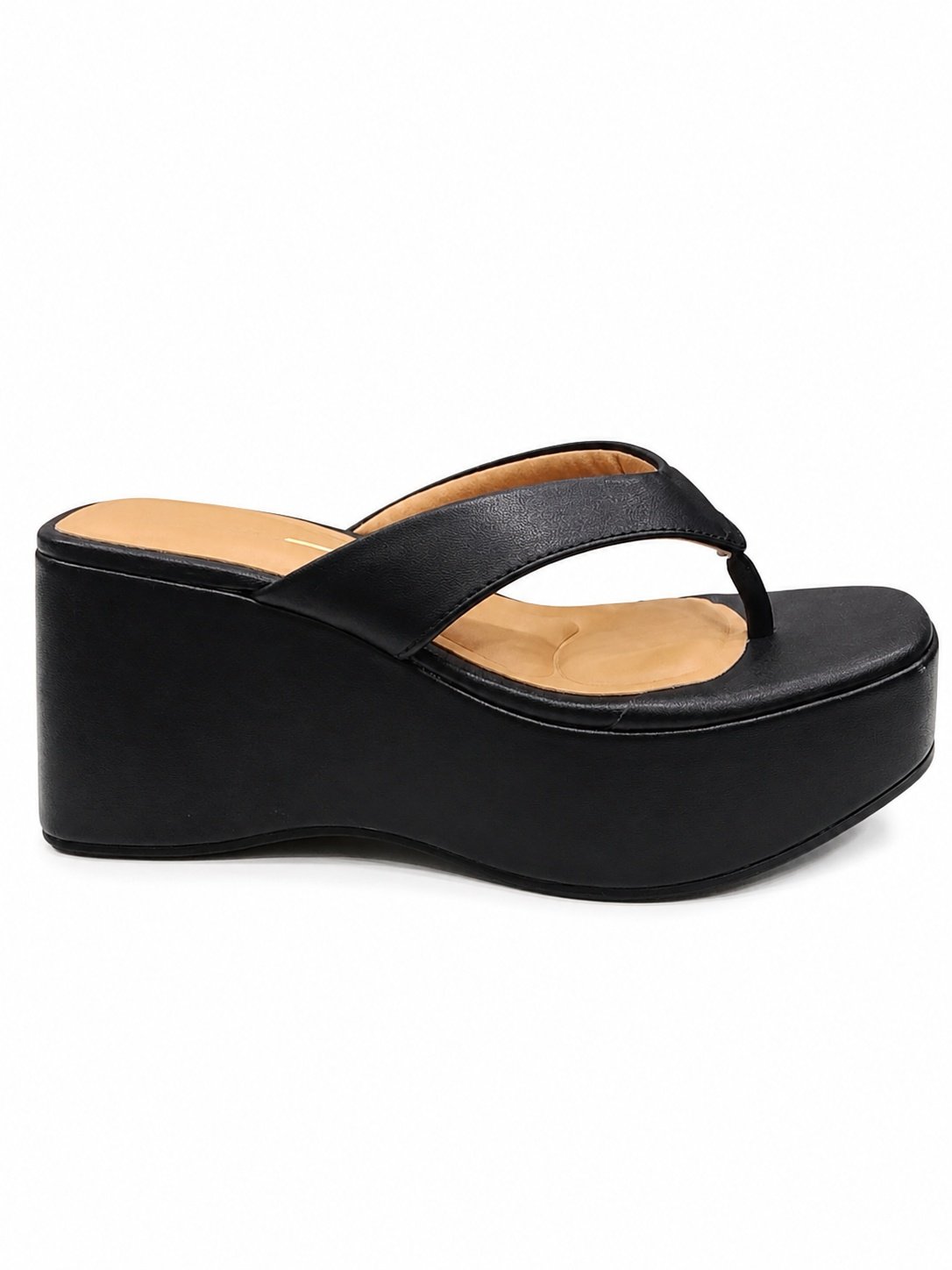 Tamanco Plataforma Feminina Vizzano Anabela Preta Casual Preto 3