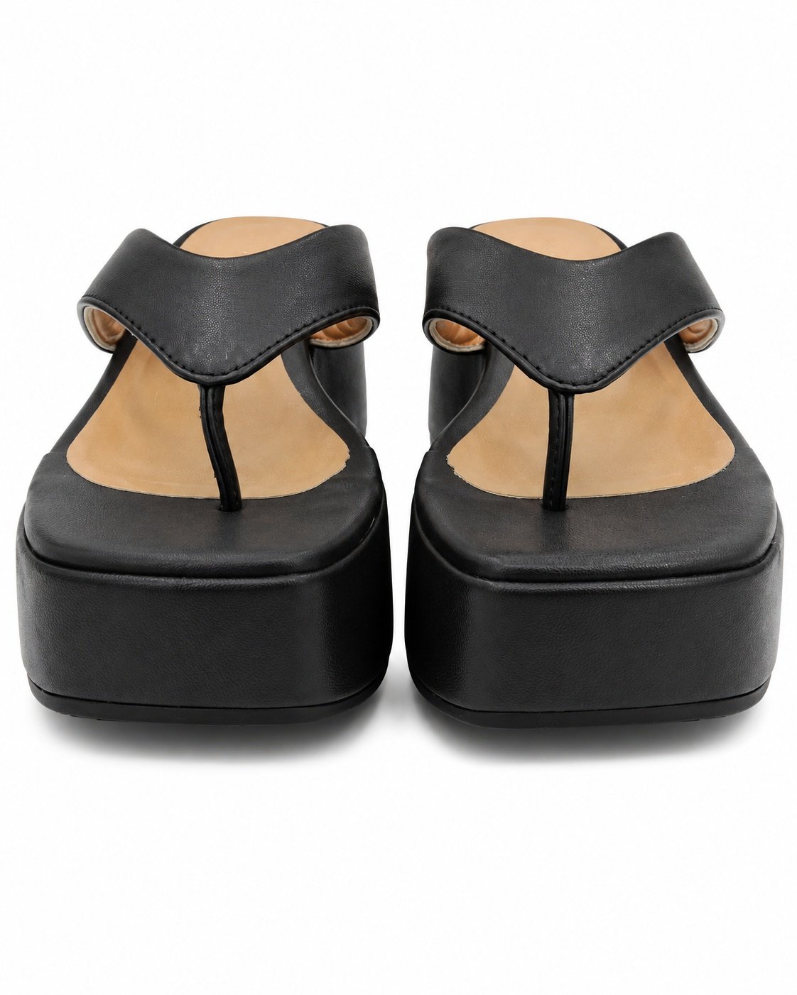 Tamanco Plataforma Feminina Vizzano Anabela Preta Casual Preto 4