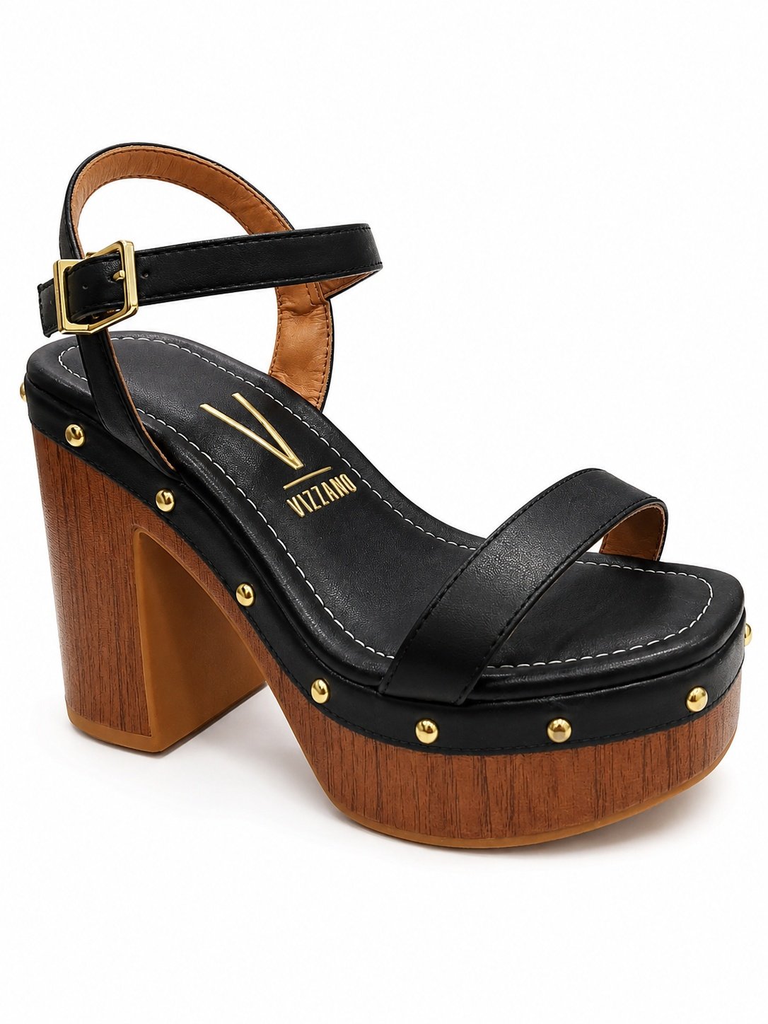 Sandalia Vizzano Feminino Preto Camel Design Sofisticado 