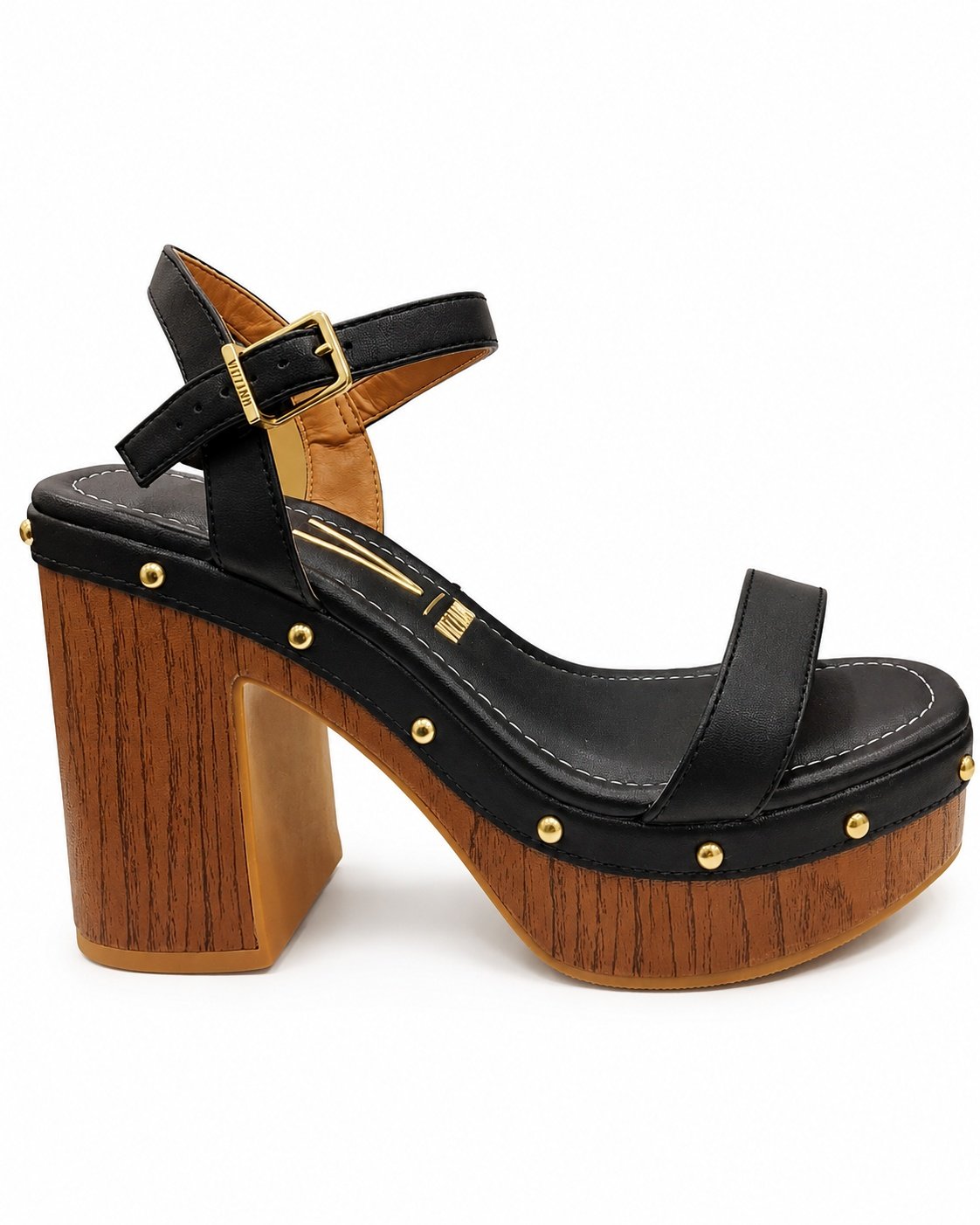 Sandalia Vizzano Feminino Preto Camel Design Sofisticado  Preto/Bege 2